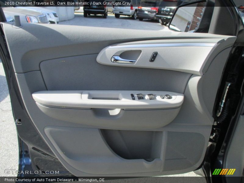 Dark Blue Metallic / Dark Gray/Light Gray 2010 Chevrolet Traverse LS