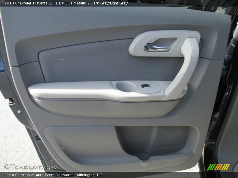 Dark Blue Metallic / Dark Gray/Light Gray 2010 Chevrolet Traverse LS