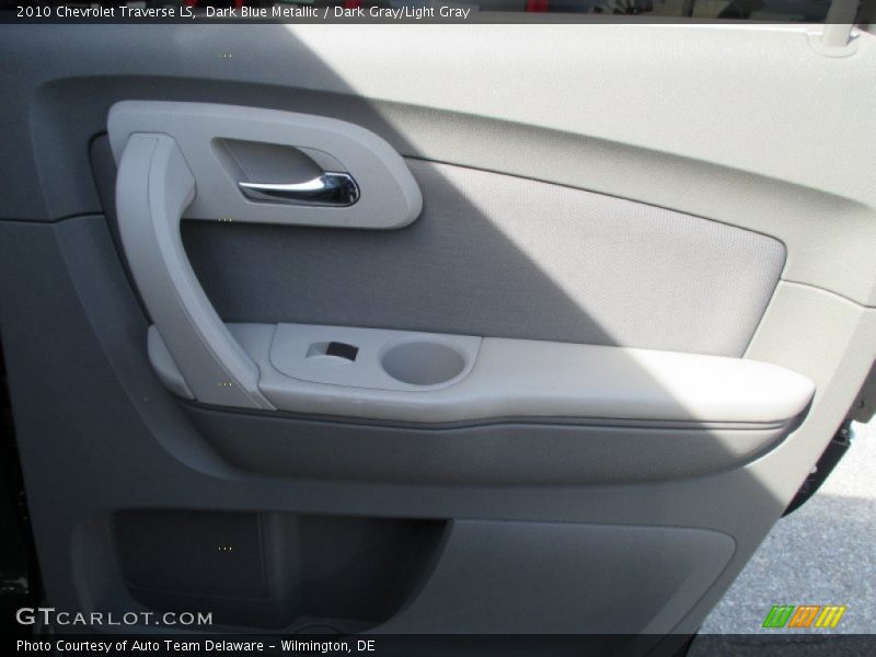 Dark Blue Metallic / Dark Gray/Light Gray 2010 Chevrolet Traverse LS