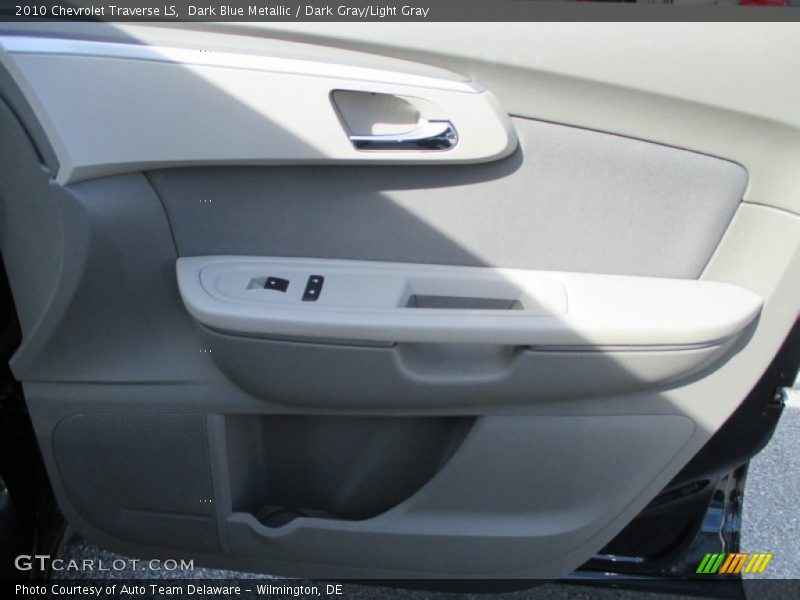 Dark Blue Metallic / Dark Gray/Light Gray 2010 Chevrolet Traverse LS