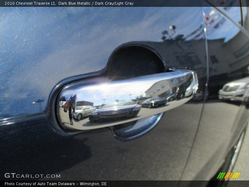 Dark Blue Metallic / Dark Gray/Light Gray 2010 Chevrolet Traverse LS