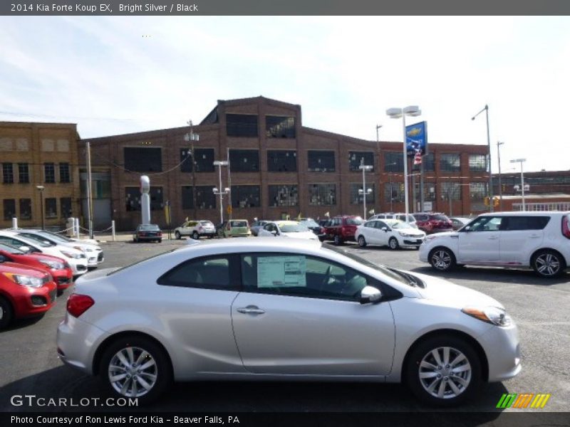 Bright Silver / Black 2014 Kia Forte Koup EX