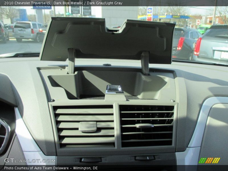 Dark Blue Metallic / Dark Gray/Light Gray 2010 Chevrolet Traverse LS