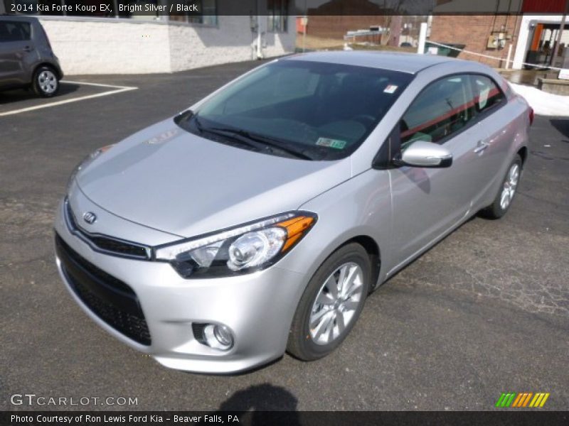 Bright Silver / Black 2014 Kia Forte Koup EX