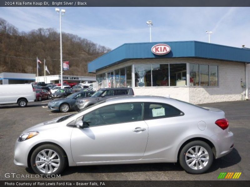 Bright Silver / Black 2014 Kia Forte Koup EX