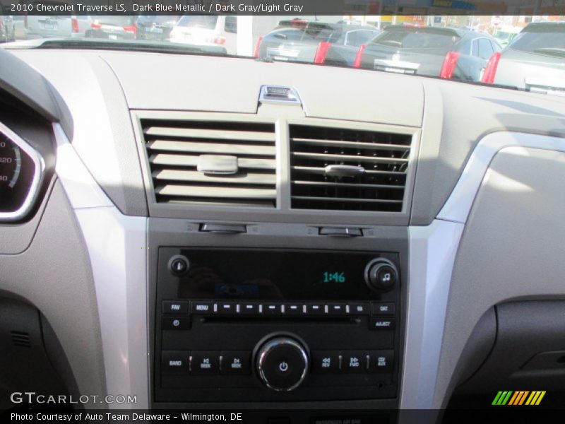 Dark Blue Metallic / Dark Gray/Light Gray 2010 Chevrolet Traverse LS