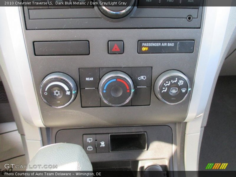 Dark Blue Metallic / Dark Gray/Light Gray 2010 Chevrolet Traverse LS