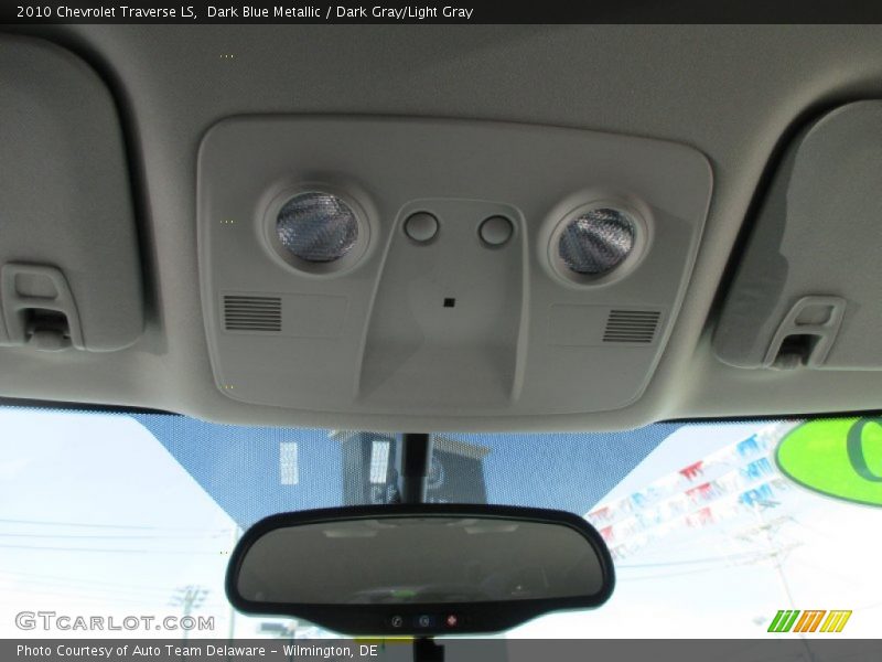 Dark Blue Metallic / Dark Gray/Light Gray 2010 Chevrolet Traverse LS