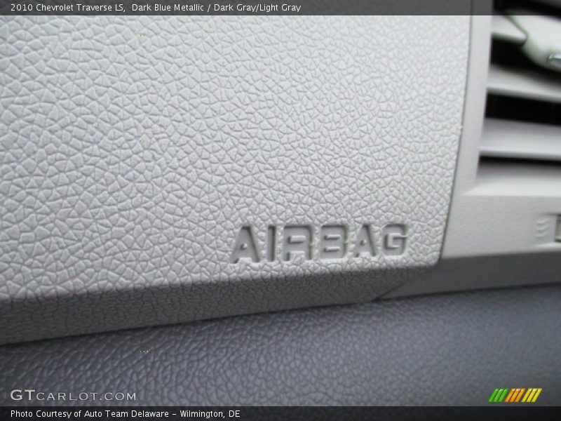 Dark Blue Metallic / Dark Gray/Light Gray 2010 Chevrolet Traverse LS