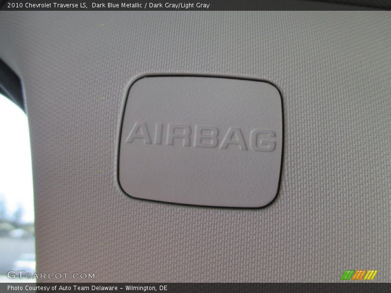 Dark Blue Metallic / Dark Gray/Light Gray 2010 Chevrolet Traverse LS