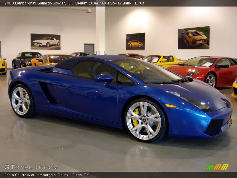 Blu Caelum (Blue) / Blue Scylla/Giallo Taurus 2008 Lamborghini Gallardo Spyder