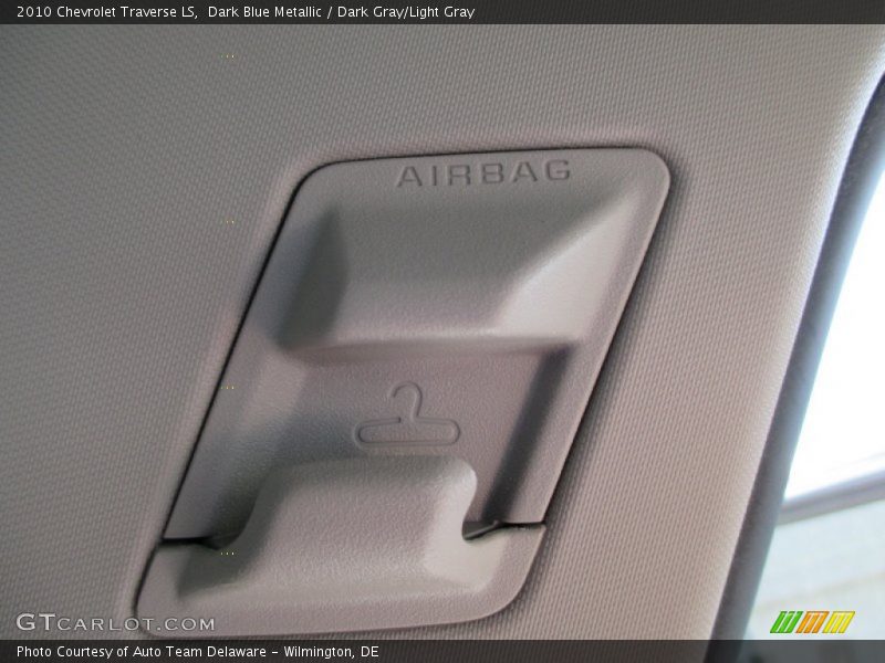 Dark Blue Metallic / Dark Gray/Light Gray 2010 Chevrolet Traverse LS
