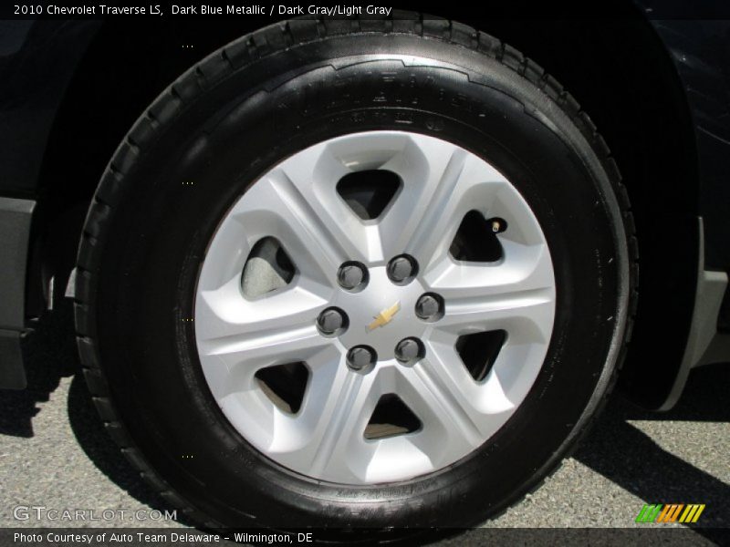 Dark Blue Metallic / Dark Gray/Light Gray 2010 Chevrolet Traverse LS