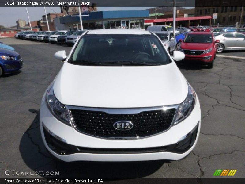 Clear White / Black 2014 Kia Sportage LX AWD