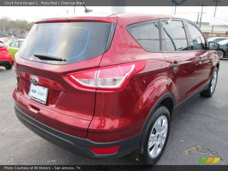 Ruby Red / Charcoal Black 2014 Ford Escape S