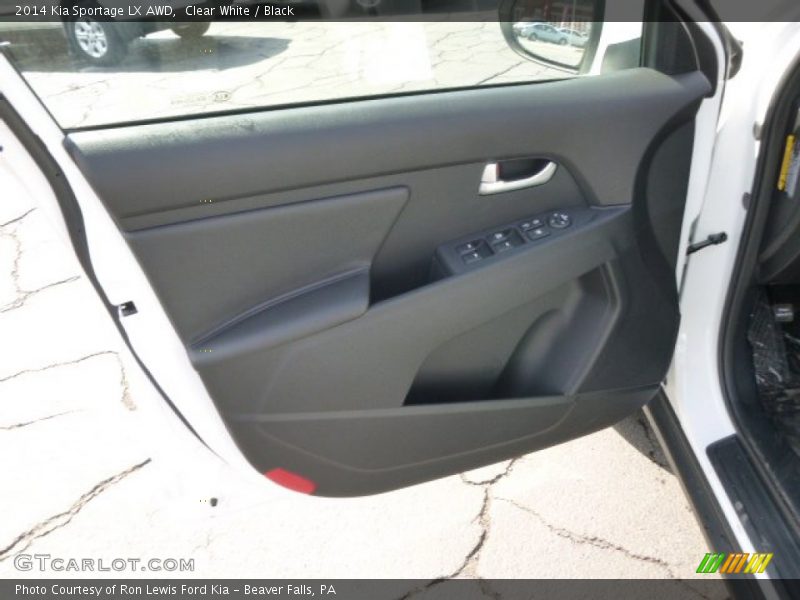 Clear White / Black 2014 Kia Sportage LX AWD