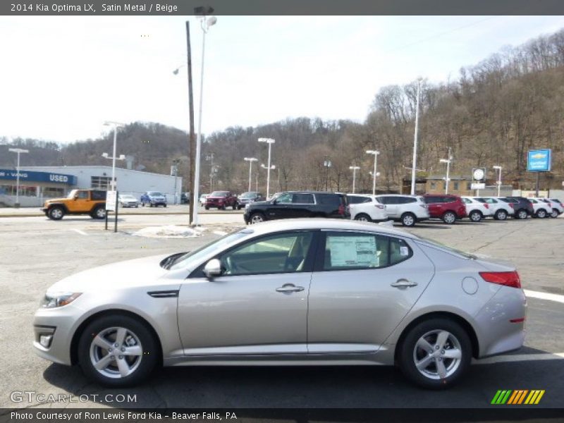 Satin Metal / Beige 2014 Kia Optima LX