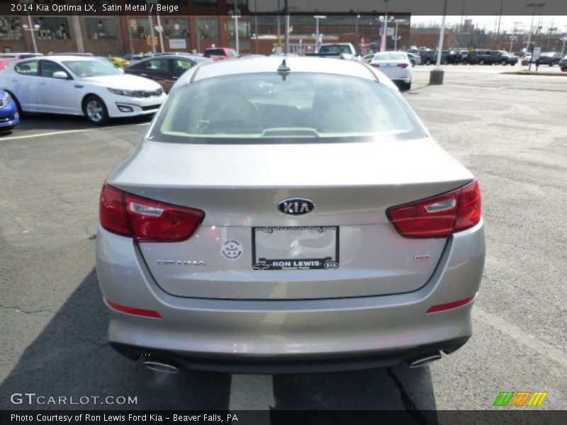 Satin Metal / Beige 2014 Kia Optima LX