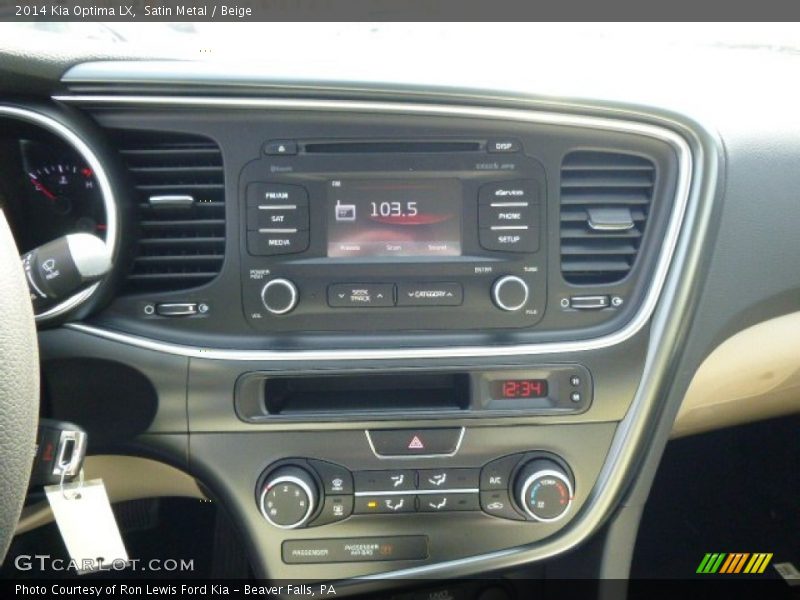 Satin Metal / Beige 2014 Kia Optima LX
