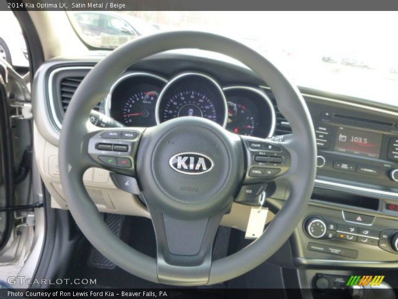 Satin Metal / Beige 2014 Kia Optima LX