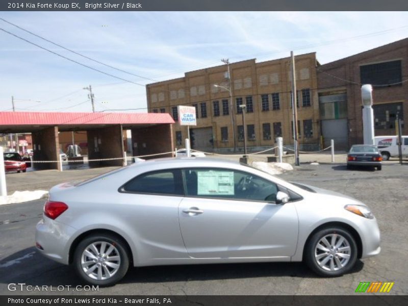 Bright Silver / Black 2014 Kia Forte Koup EX