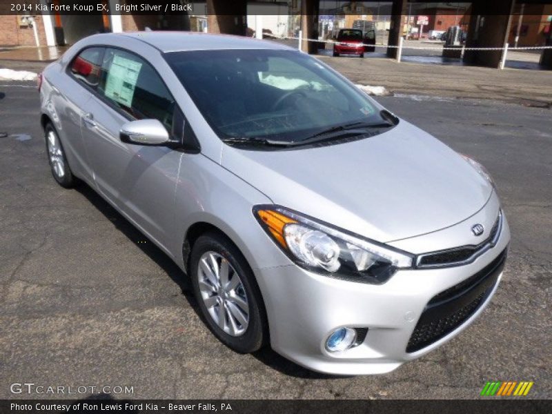Bright Silver / Black 2014 Kia Forte Koup EX