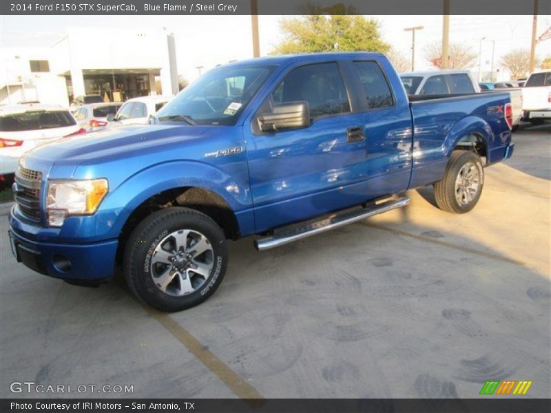 Blue Flame / Steel Grey 2014 Ford F150 STX SuperCab