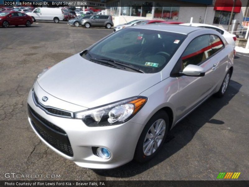 Bright Silver / Black 2014 Kia Forte Koup EX