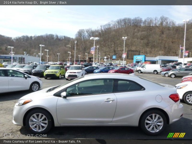 Bright Silver / Black 2014 Kia Forte Koup EX