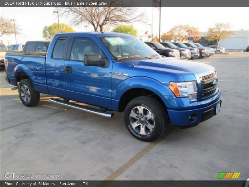 Blue Flame / Steel Grey 2014 Ford F150 STX SuperCab