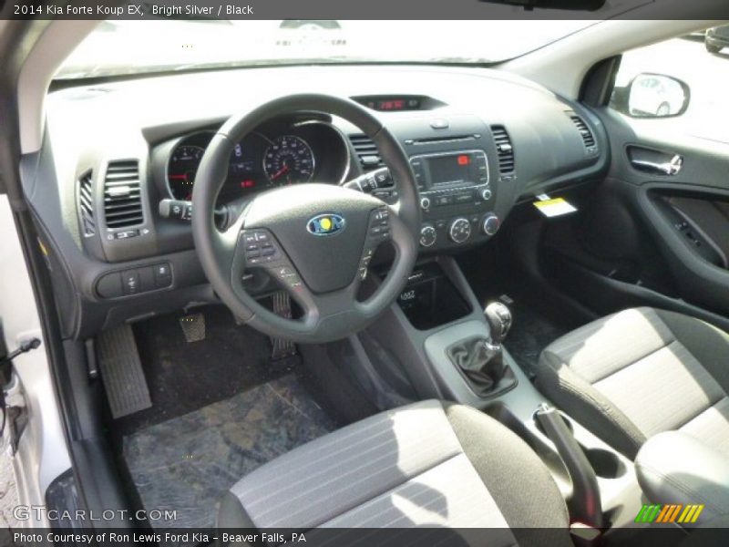 Bright Silver / Black 2014 Kia Forte Koup EX