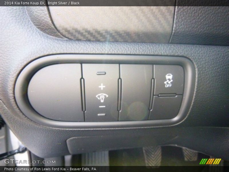 Bright Silver / Black 2014 Kia Forte Koup EX