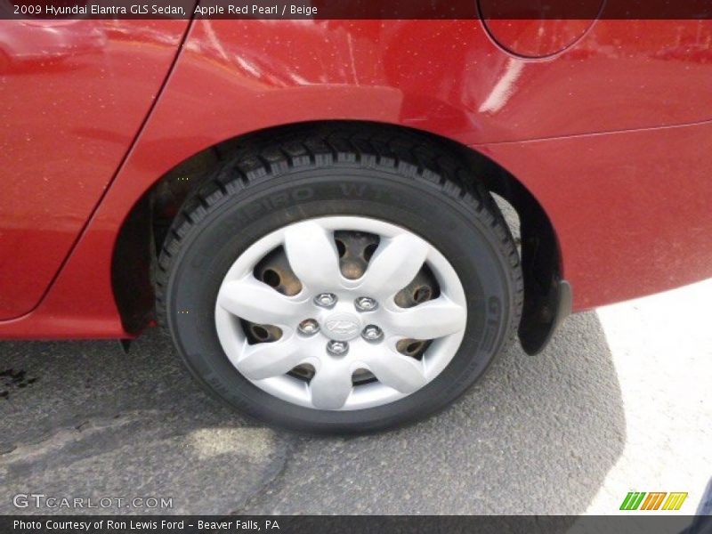 Apple Red Pearl / Beige 2009 Hyundai Elantra GLS Sedan