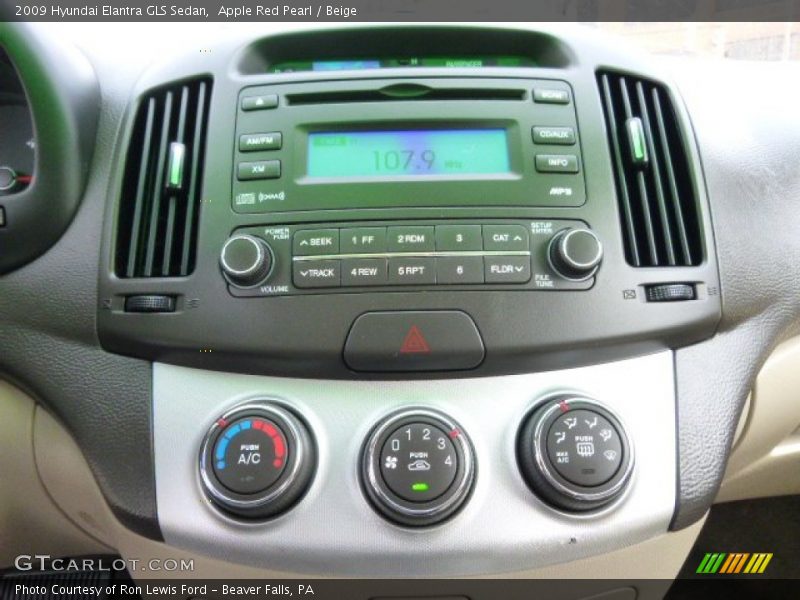 Apple Red Pearl / Beige 2009 Hyundai Elantra GLS Sedan