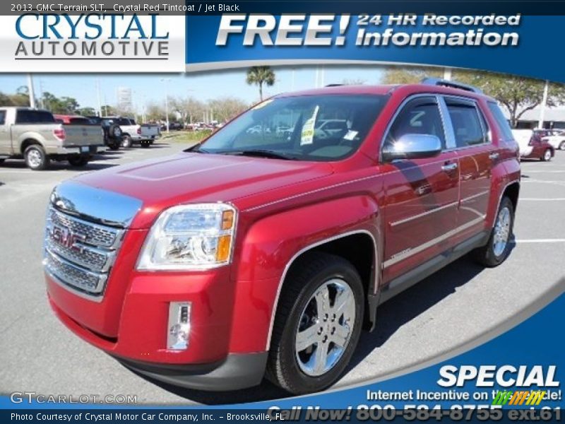 Crystal Red Tintcoat / Jet Black 2013 GMC Terrain SLT