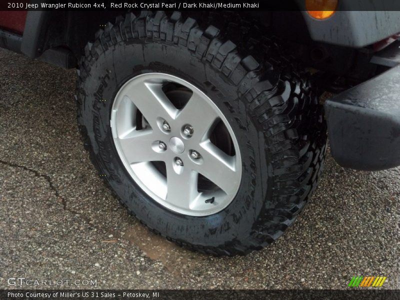 Red Rock Crystal Pearl / Dark Khaki/Medium Khaki 2010 Jeep Wrangler Rubicon 4x4