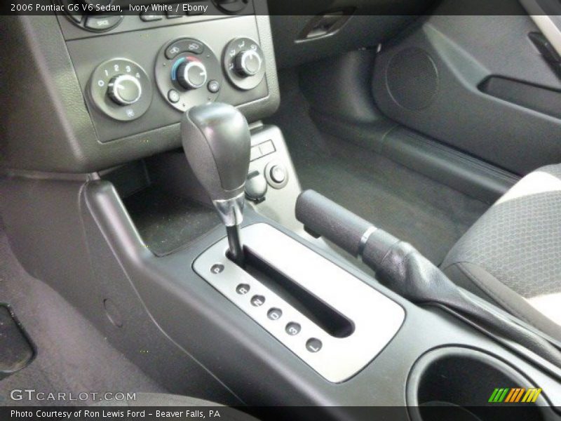 Ivory White / Ebony 2006 Pontiac G6 V6 Sedan