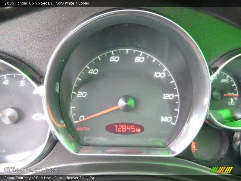 Ivory White / Ebony 2006 Pontiac G6 V6 Sedan