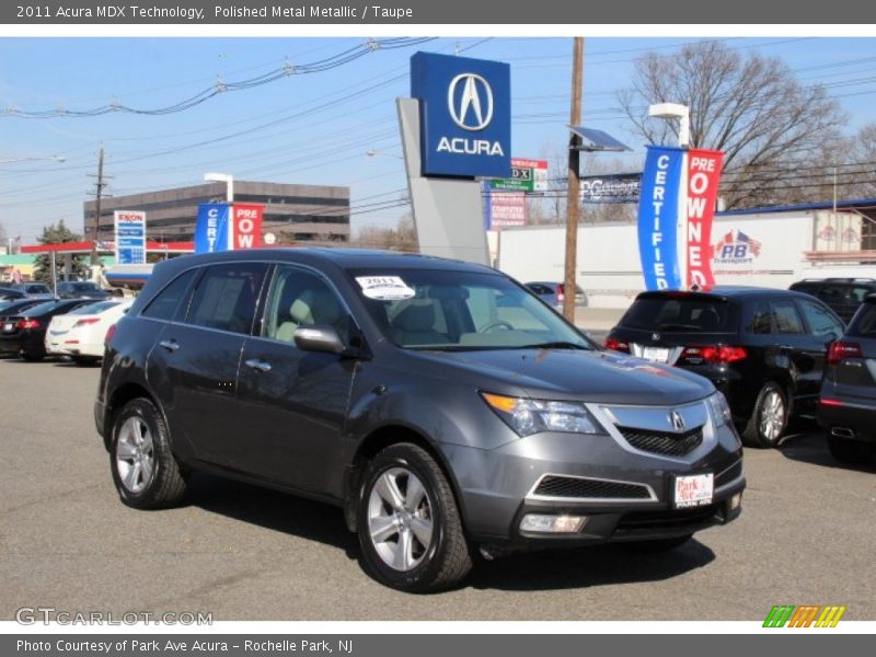 Polished Metal Metallic / Taupe 2011 Acura MDX Technology