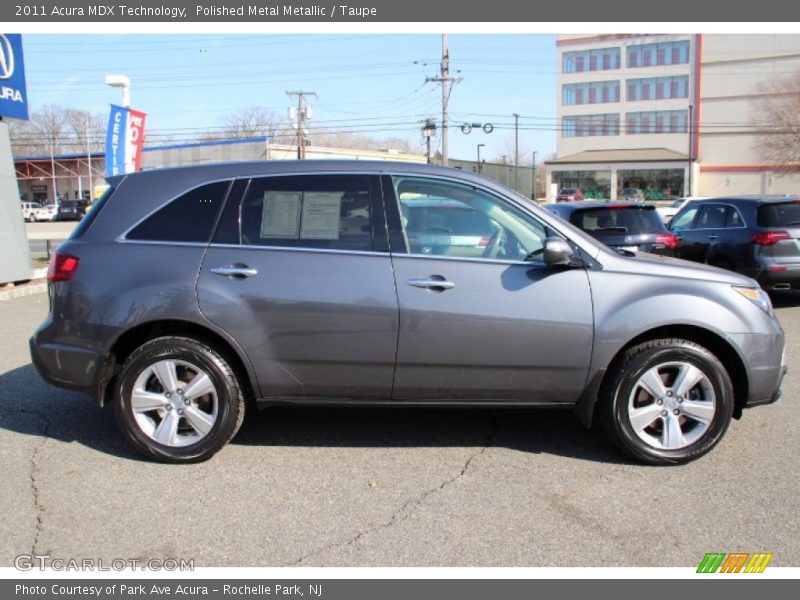 Polished Metal Metallic / Taupe 2011 Acura MDX Technology