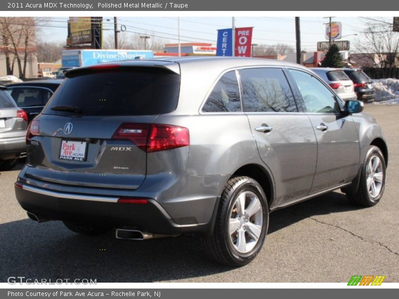 Polished Metal Metallic / Taupe 2011 Acura MDX Technology