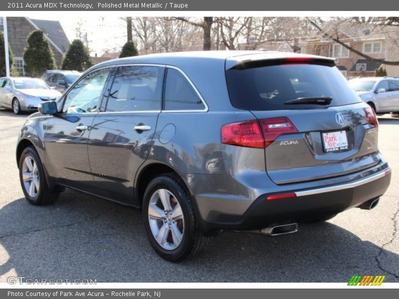 Polished Metal Metallic / Taupe 2011 Acura MDX Technology