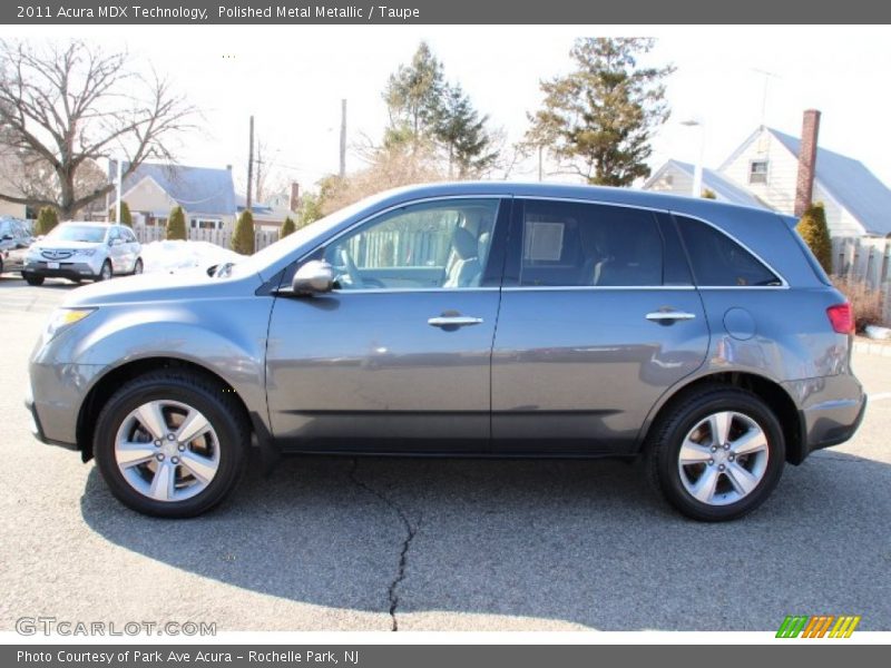 Polished Metal Metallic / Taupe 2011 Acura MDX Technology