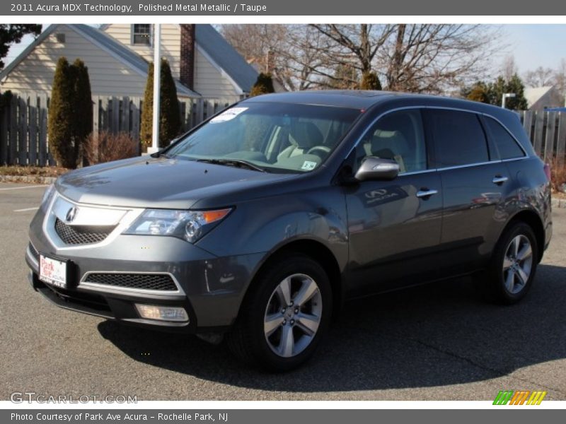 Polished Metal Metallic / Taupe 2011 Acura MDX Technology