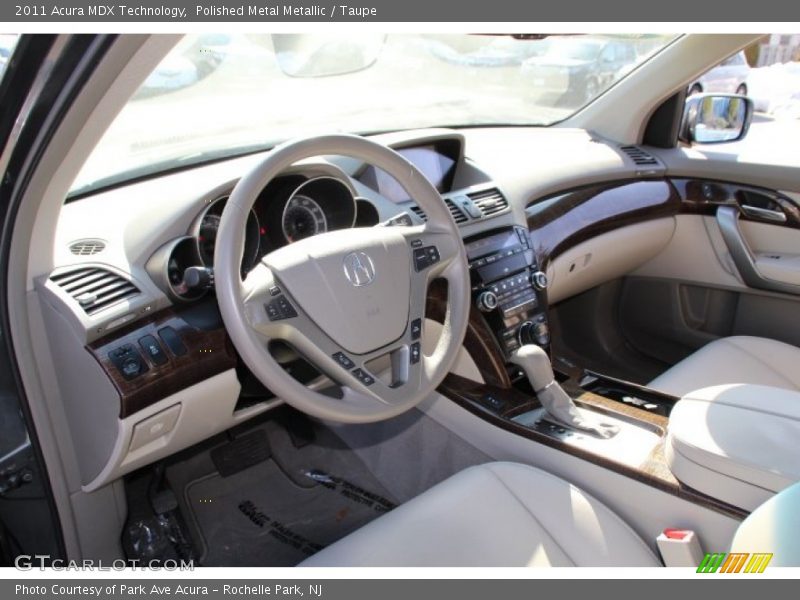 Polished Metal Metallic / Taupe 2011 Acura MDX Technology