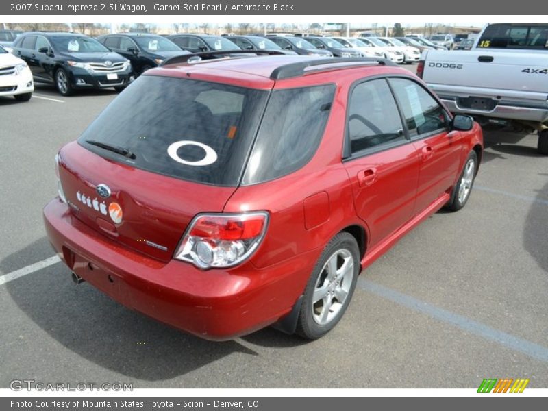 Garnet Red Pearl / Anthracite Black 2007 Subaru Impreza 2.5i Wagon