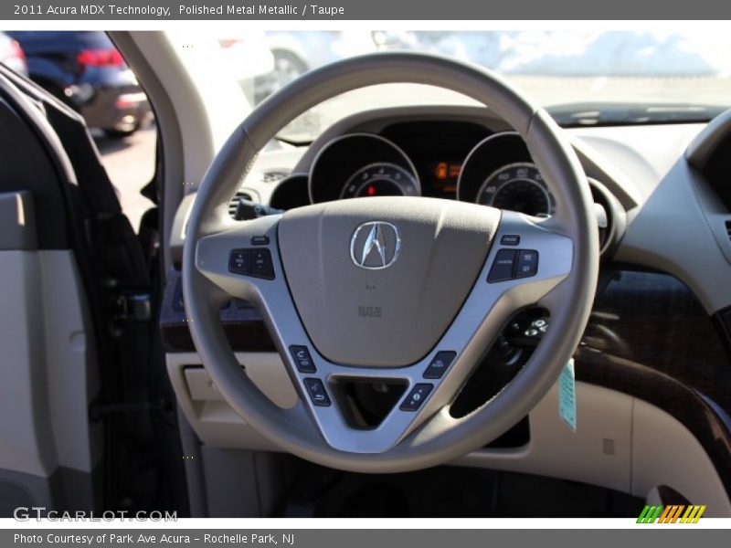Polished Metal Metallic / Taupe 2011 Acura MDX Technology