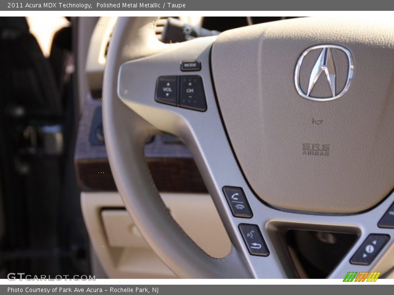 Polished Metal Metallic / Taupe 2011 Acura MDX Technology