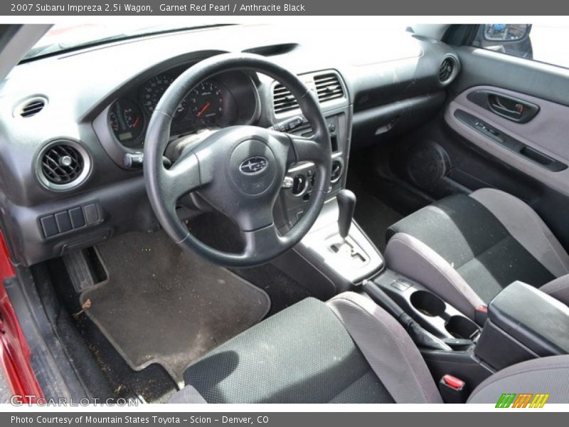  2007 Impreza 2.5i Wagon Anthracite Black Interior