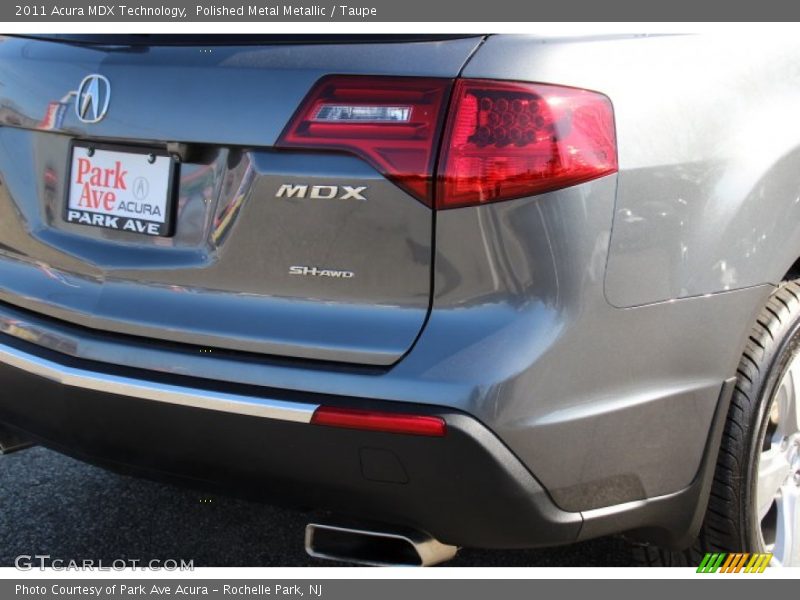 Polished Metal Metallic / Taupe 2011 Acura MDX Technology